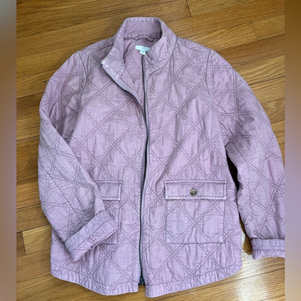 J. Jill Dusty Rose Quilted Lightweight Jacket